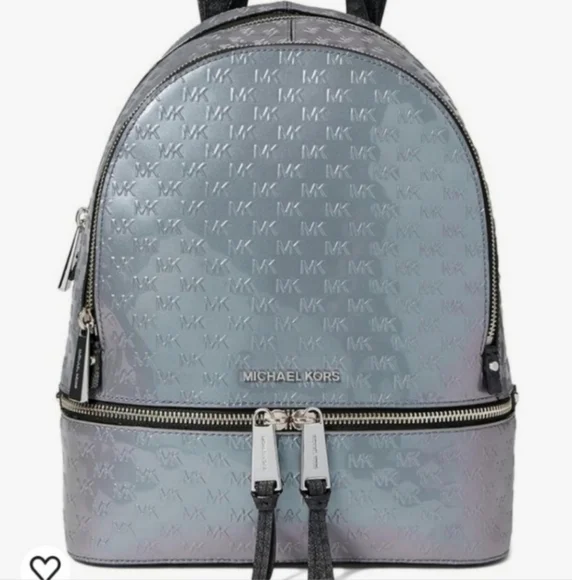 NWOT Michael Kors Rhea Backpack NWOT Michael Kors Rhea Mini Convertible Logo Backpack Brown  main image 4